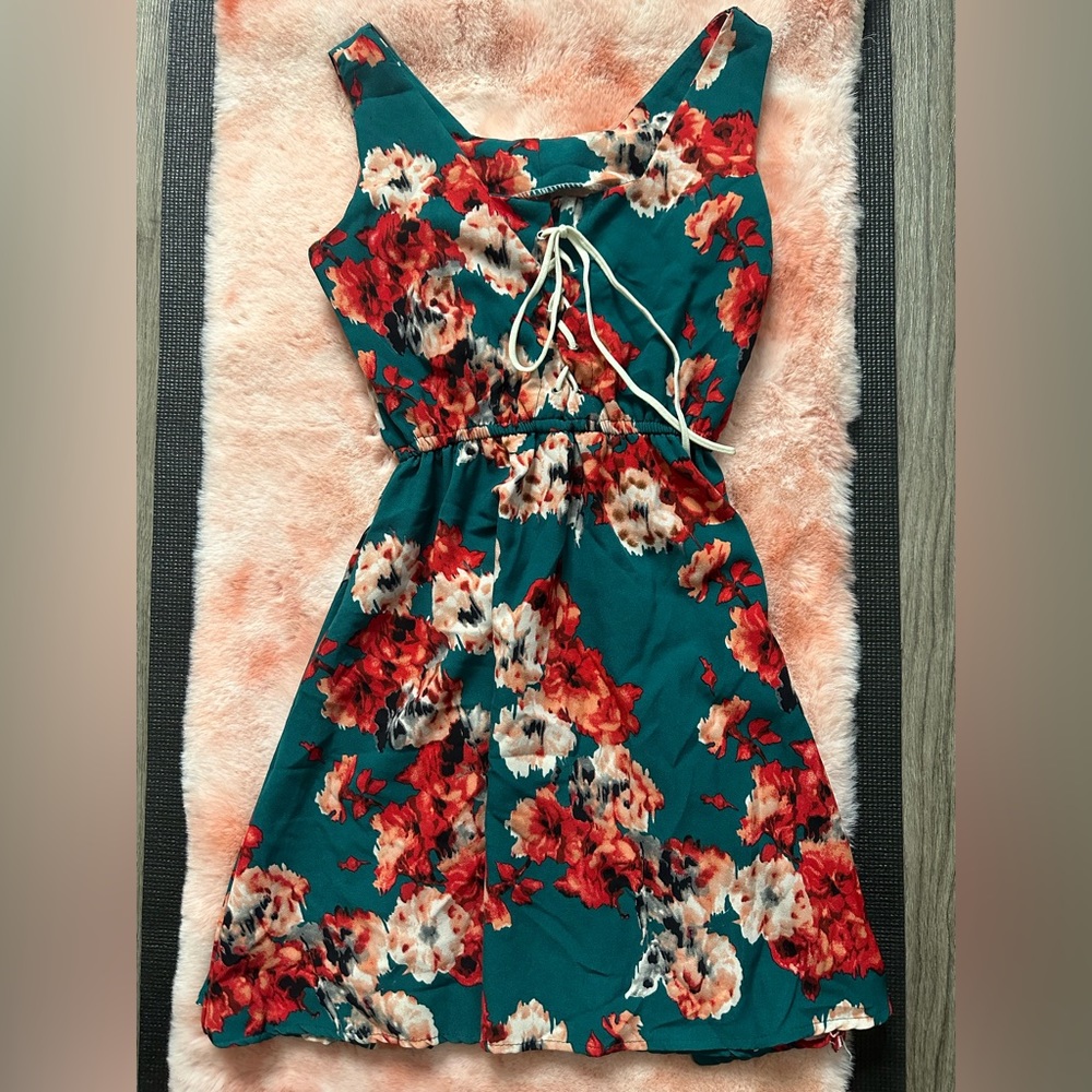 Floral dress woman